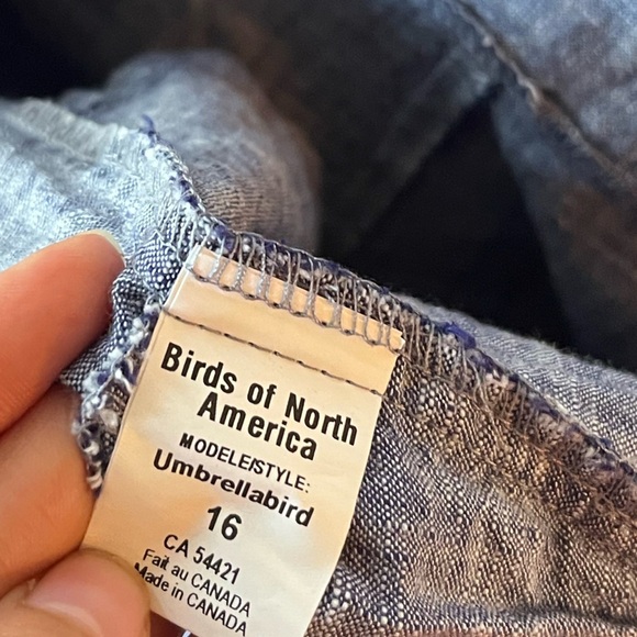 Birds of North America Umbrellabird Cotton Shorts Made in Canada size 16 - Picture 11 of 12